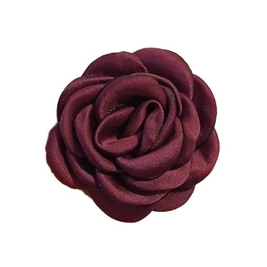 Брошь-булавка с 3D-дизайном цветка, тканевая, универсальная, модный аксессуар