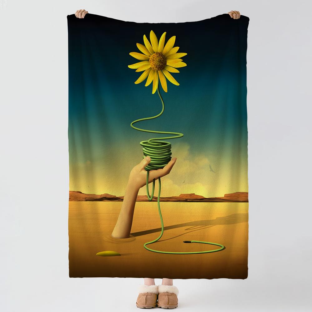 art S-Salvador Dali-i Throw Thick Comfort Flannel Quilt,Multi-scene Use Indoor Outdoor Daily Nap