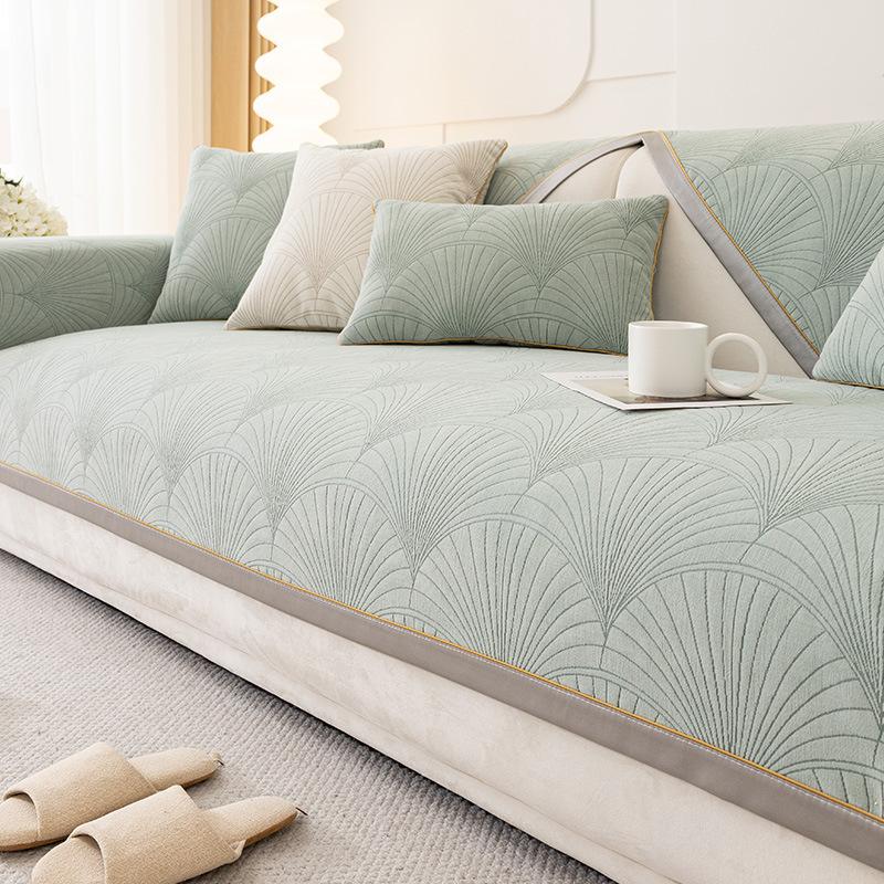 Minimalist Wind Sofa Cushion Universal In All Seasons, New  Light Luxury High-End Chenille Universal Non-Slip Cushion