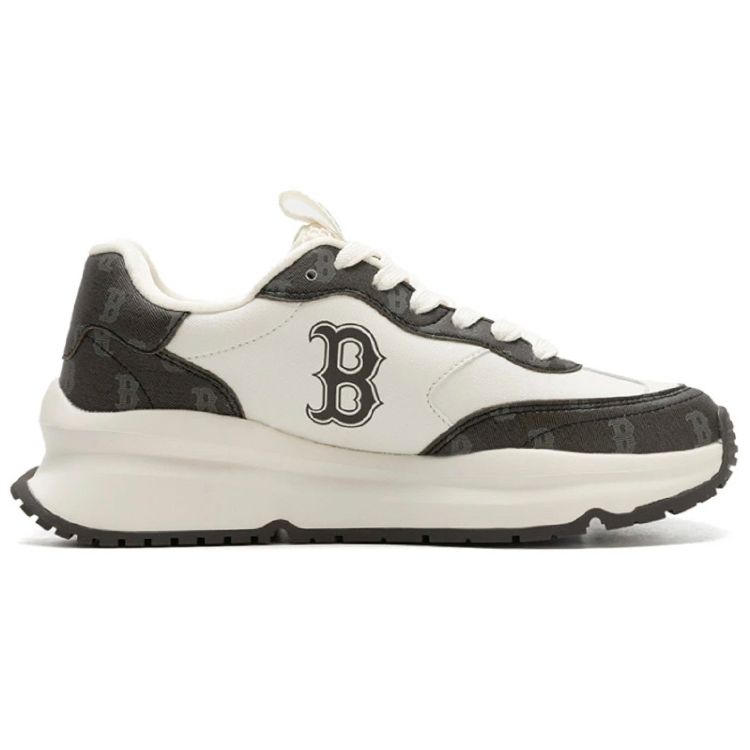 MLB Chunky Runner Boston Red Sox Retro Height Increasing Non-Slip Wear-Resistant Low-Top Casual Running Shoes Unisex sneaker 3ARNCRD4N-43BKS