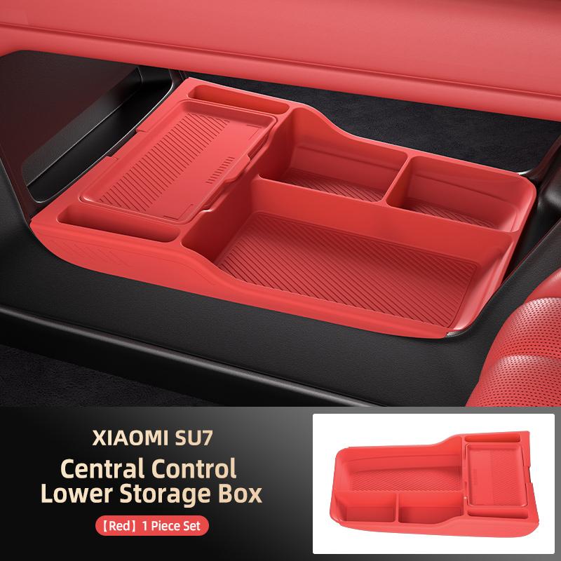 Для Xiaomi SU7 YU7 2024 2025 2026 Ящик для хранения Скрытый ящик центрального подлокотника Органайзер для подстаканников Аксессуары для интерьера