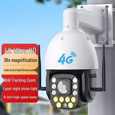 4G Удаленная HD Ночная Видеокамера 360° Уличная PTZ, Водонепроницаемая