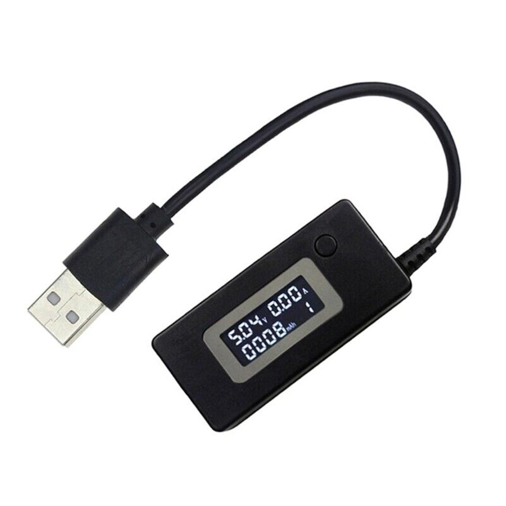USB-тестер Амперметр Вольтметр Для Напряжения Тока Емкости (MAH) 4-30V/50mA~3000mA Функция Сохранения Данных Тестер Емкости Питания