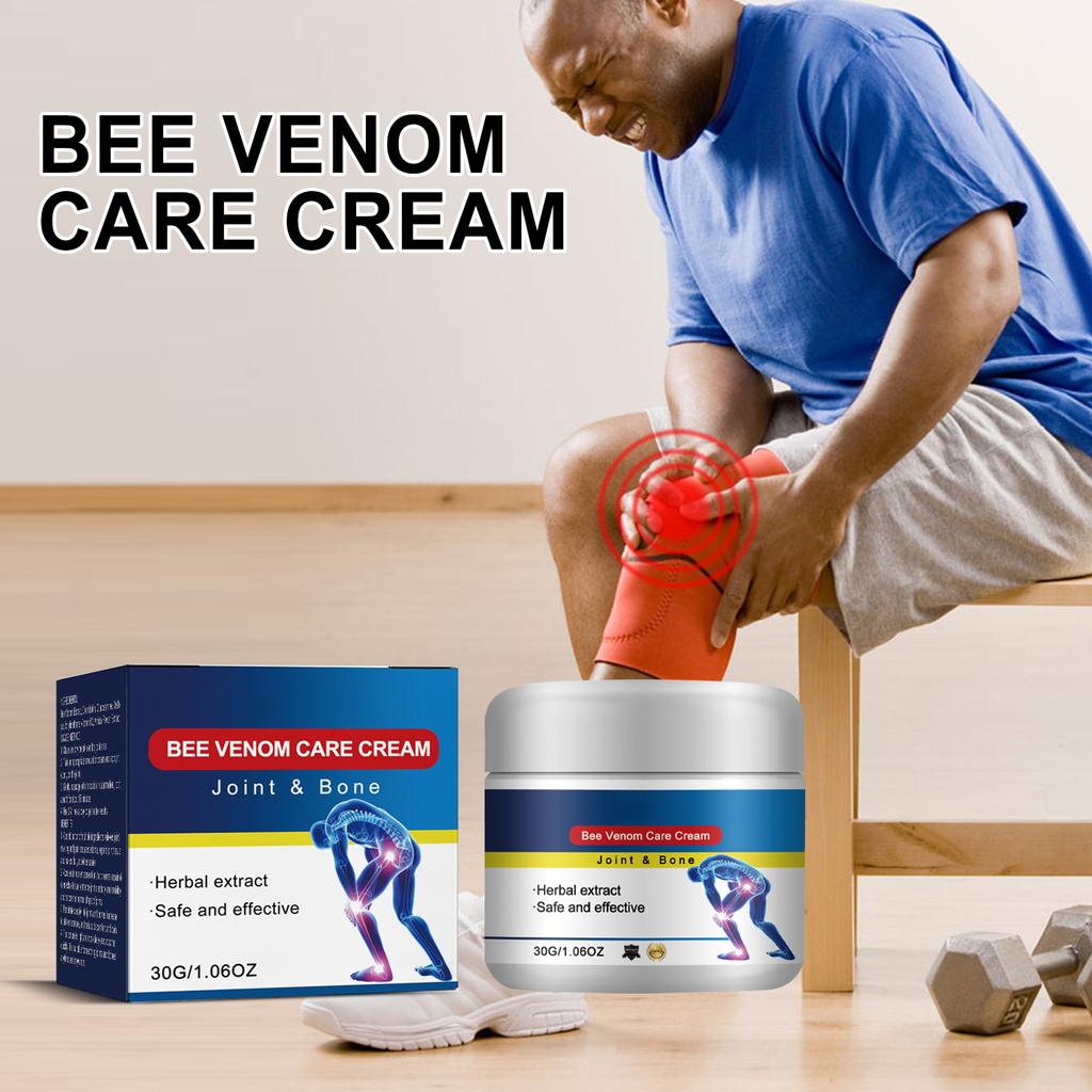 Крем для ухода за суставами Bee Joint Care Cream снимает боли в плечах, шее, поясничном отделе позвоночника, коленях, заботится о суставах и теле