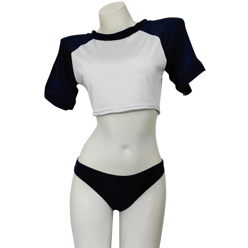 Мечтательная ночь Интернет-звезда Сексуальный раздельный: Соблазнительный японский школьный купальник и спортивная форма