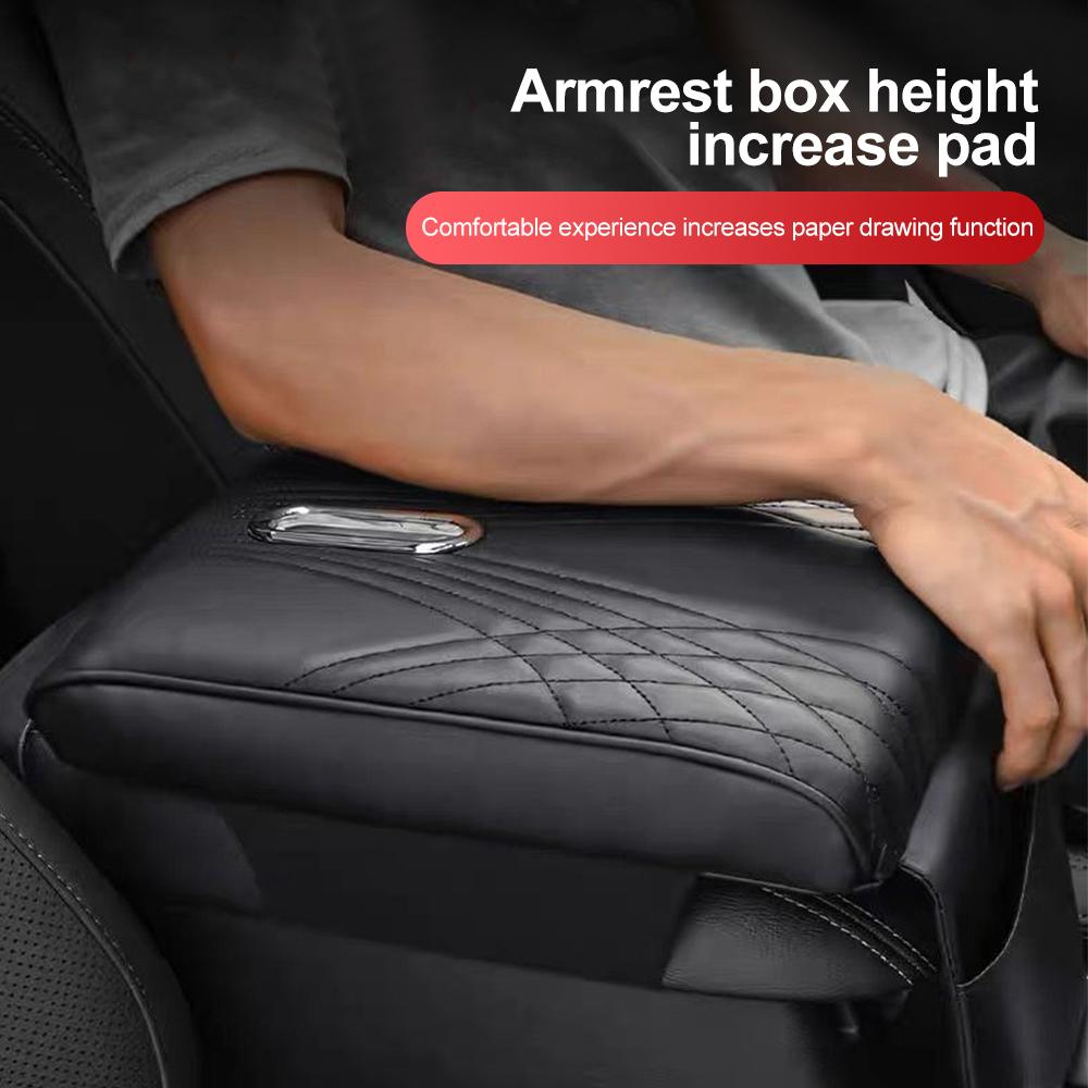 Подушка для автомобильного подлокотника, мягкая губка из искусственной кожи, удлинитель подлокотника, центральная консоль, локоть, держатель для ткани, авто подушка для подлокотника, предметы интерьера