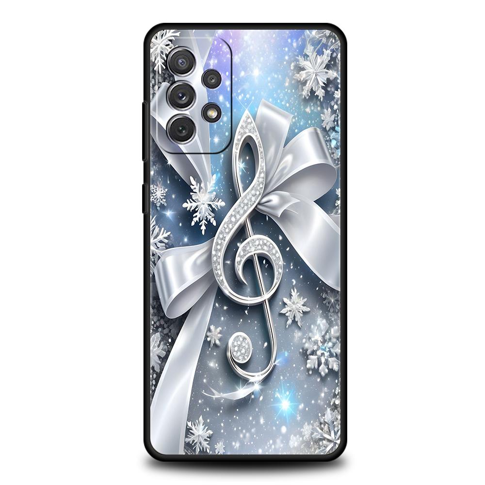French Piano Keys Simple Phone Case for Samsung Galaxy A73 A55 A53 A51 A35 A33 A32 A25 A23 A22 A15 A13 A17 A07 5G Soft TPU Shell