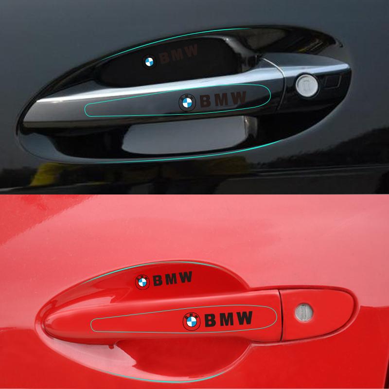 DZBW6 BMW Car Door Bowl Film Transparent Handle Sticker Protector Cover For M G30 G20 G05 G11 E48 F30 F40 F10 X3 E90 F20 E46 E60 E70 X