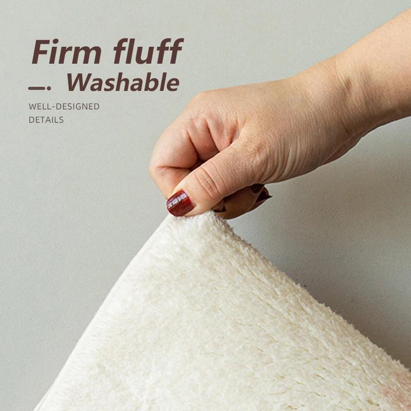 Ретро пушистые большие ковры для гостиной, журнальные столики, мягкий коврик, овальный декоративный ковер для спальни, моющийся утолщенный коврик