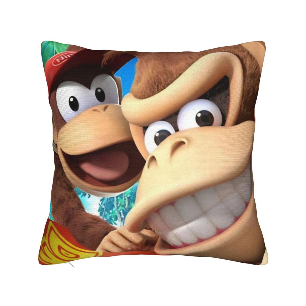 Декоративные наволочки Игры Donkey Kongs Bananza Мерч для дома Наволочка для декоративной подушки Прямая поставка Несколько размеров