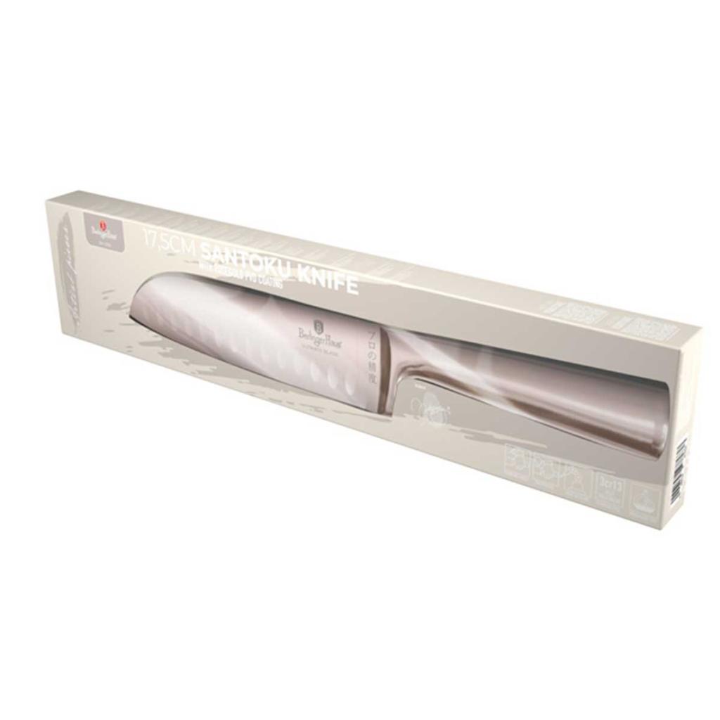 STEEL SANTOKU KNIFE BERLINGER HAUS 17.5cm BH-2935 ROSE GOLD