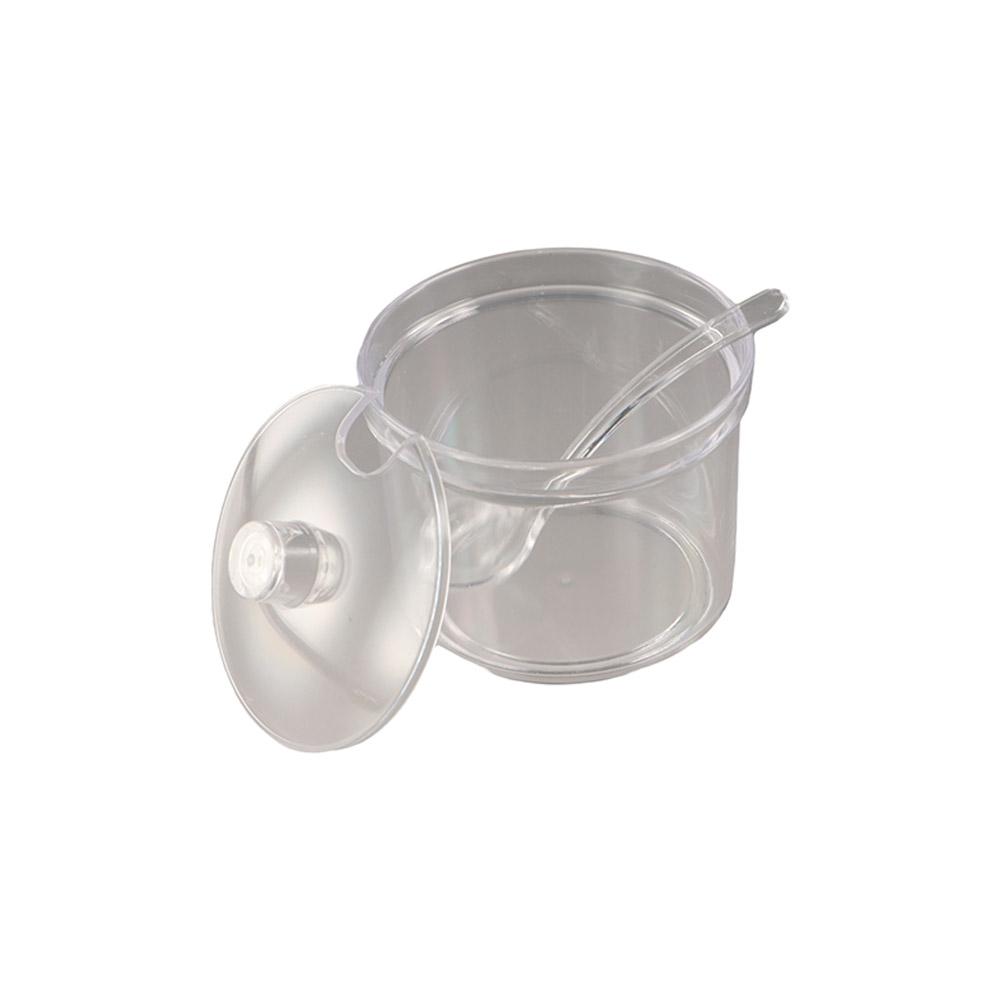 Anti-fall Acrylic Sugar Bowl Transparent Condiment Container Durable Seasoning Jar  Dining Table