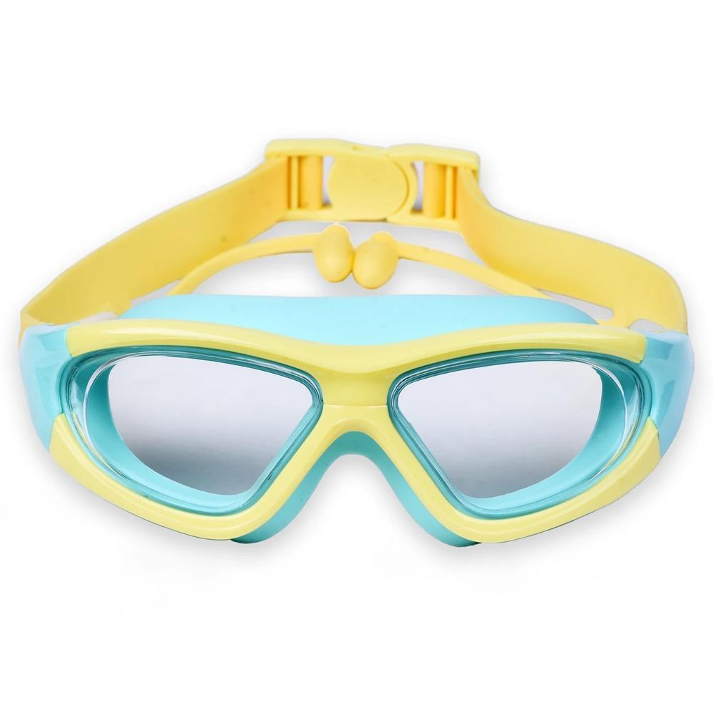 High-definition Kidsren's Swimming Goggles for Boys and Girls, Anti-fog Swimming Goggles, Large-frame Goggles, Comfortable Silic