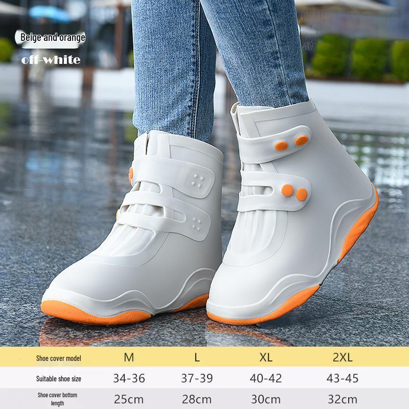 Силиконовые водонепроницаемые нескользящие бахилы для взрослых и детей: Противообрастающие, Плотные, Износостойкие, Портативные, Легко надеваются/снимаются Чехлы для дождевых сапог