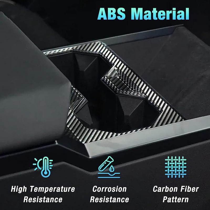 Center Console Cup Holder Trim Cover For Tesla Cybertruck 2024 Interior Accessories