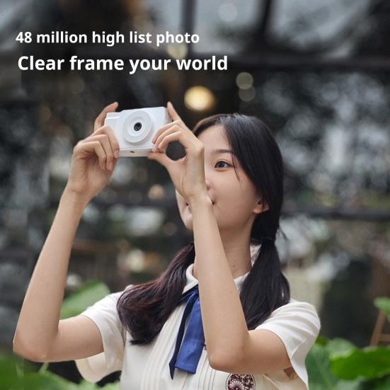 48MP Digital Camera with LED Fill Light 180-Degree Flip Screen Compact Design Portable Camera Vlogging Recorder