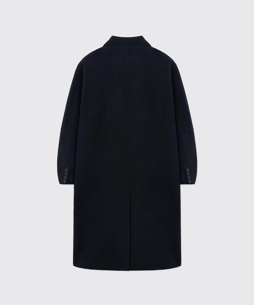 Intempomood Cashmere Blend Handmade Mac Coat_Dark Navy