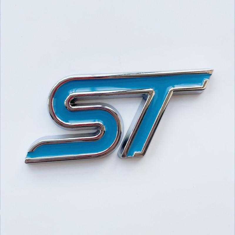3D металлическая эмблема ST на переднюю решетку радиатора, наклейка на заднее крыло багажника автомобиля для Focus Mondeo Fiesta Edge Escort MK2 MK3 MK4 MK5 MK7
