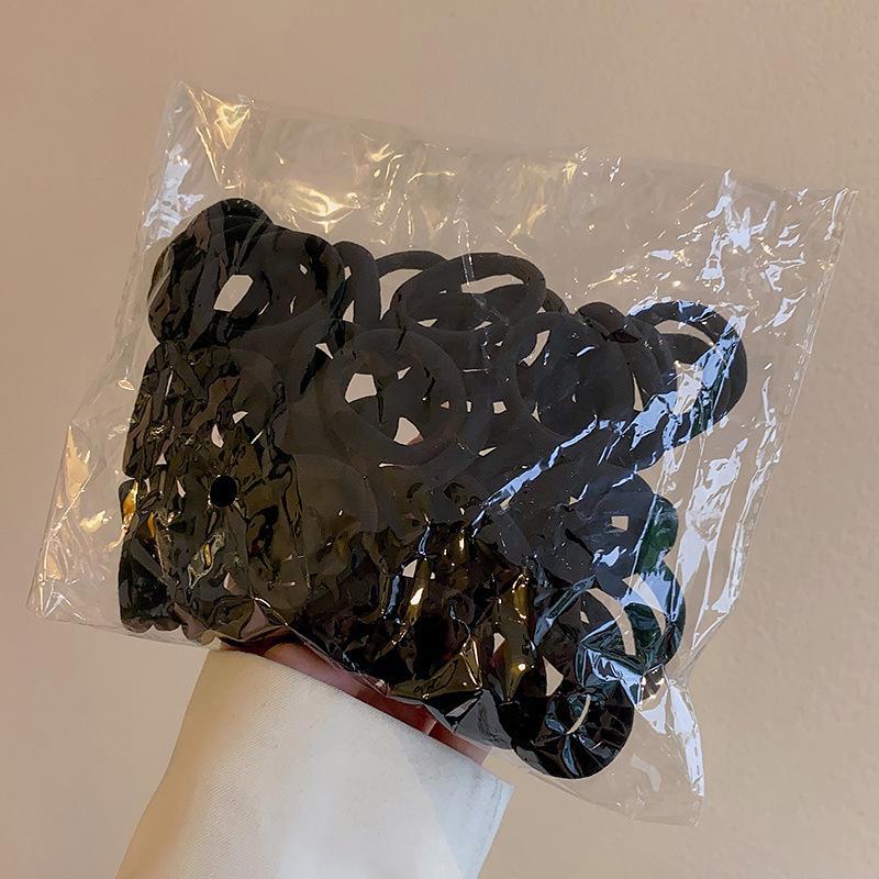 Высокоэластичные однотонные резинки для волос для женщин – прочные, стильные резинки для хвостиков