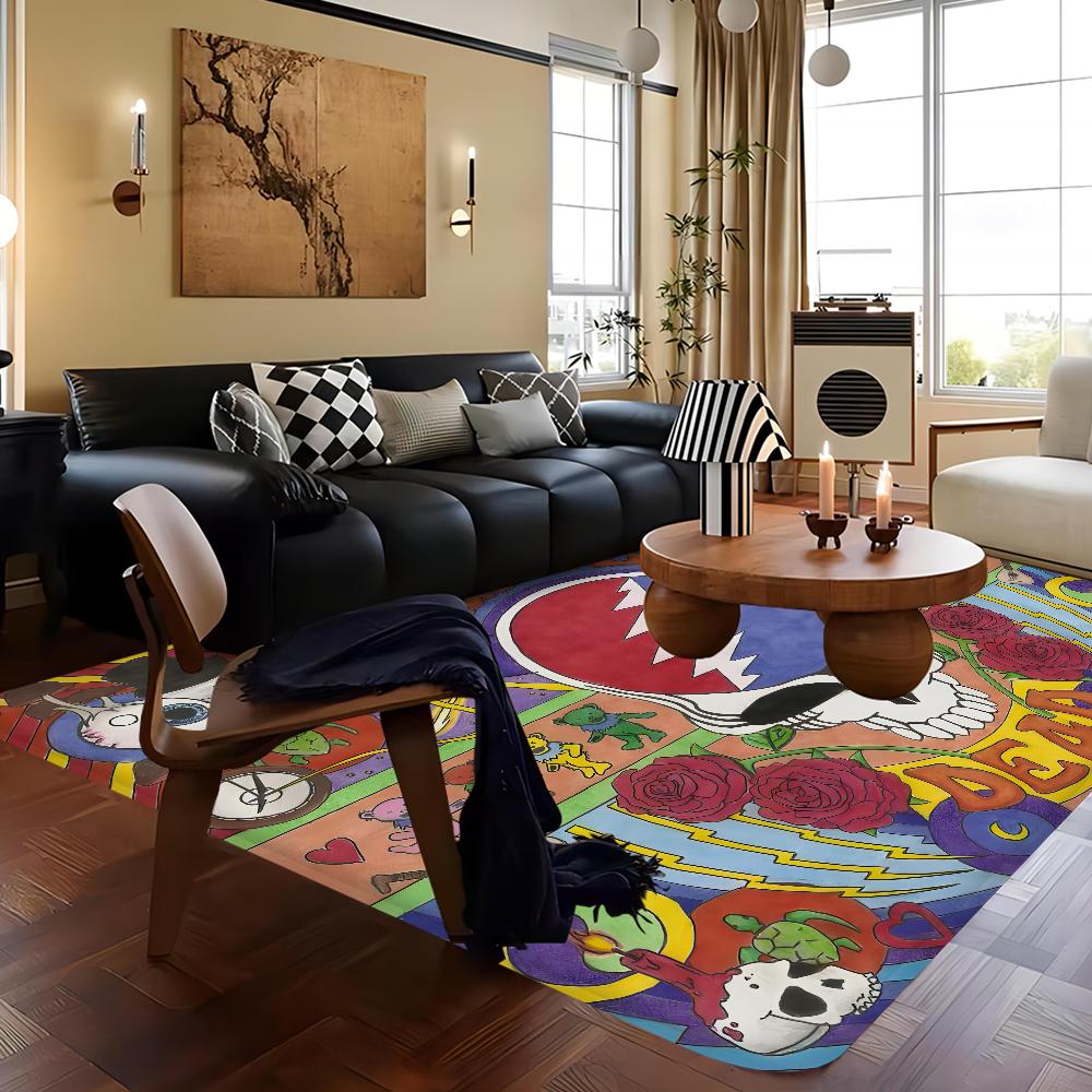G-Grateful D-Dead Door Mat Nordic Style Bedroom Living Room Doormat Home Balcony Anti-Slip Alfombra