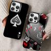 Чехол для телефона с узором в виде карт для покера, цветной, для IPhone 17 16 15 14 13 12 11 Pro Max Plus Pro
