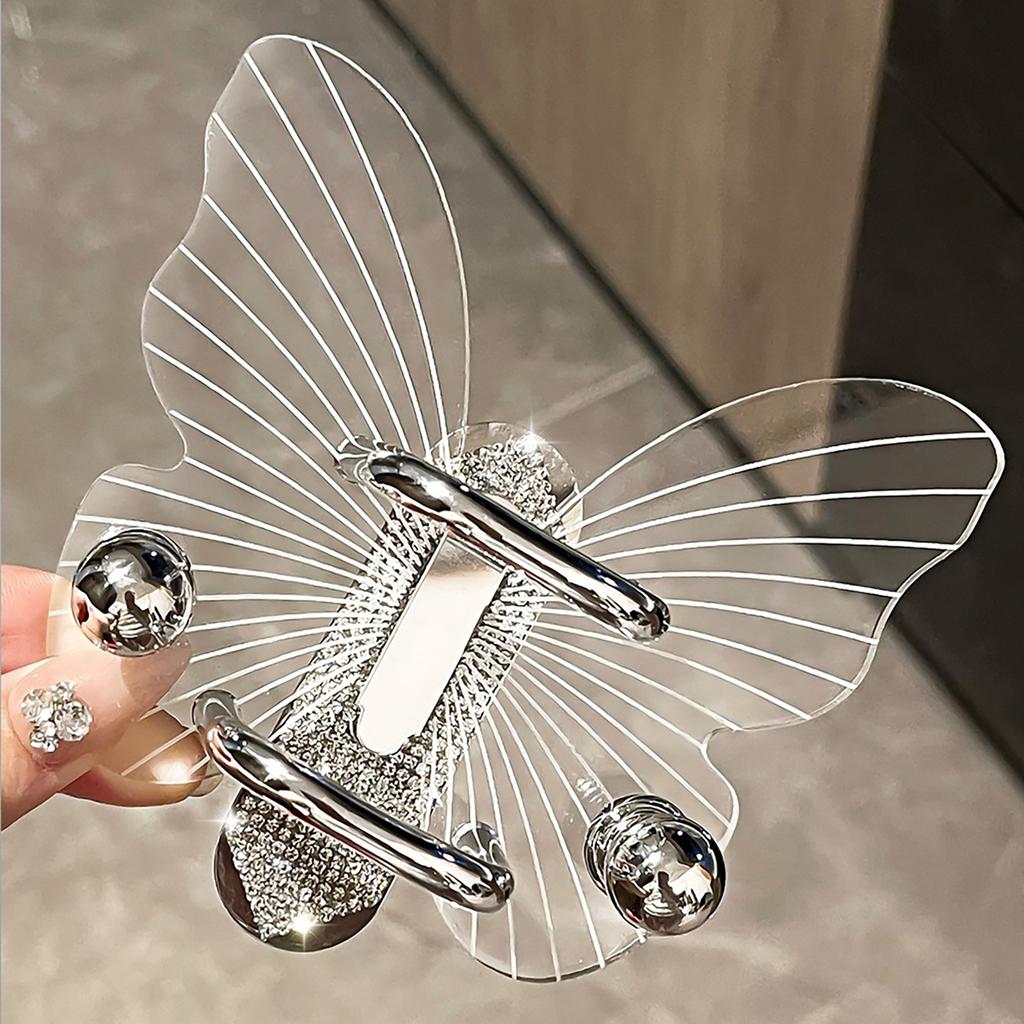 Прозрачный Прочный Акриловый Настенный Крючок-Бабочка Стильные Органайзеры для Расчесок для Домашнего Декора и Решения для Хранения