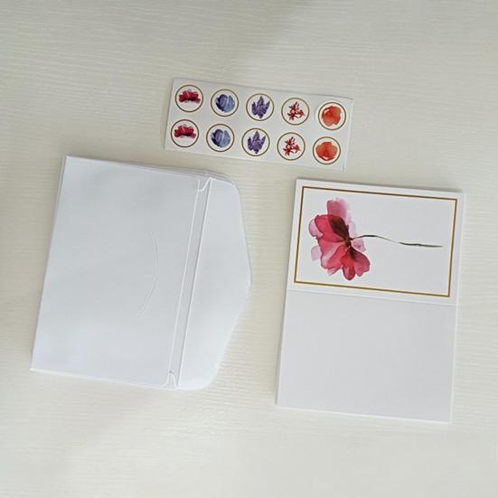 10 шт. открыток с золотым фольгированным цветочным дизайном, поздравительные открытки с конвертами