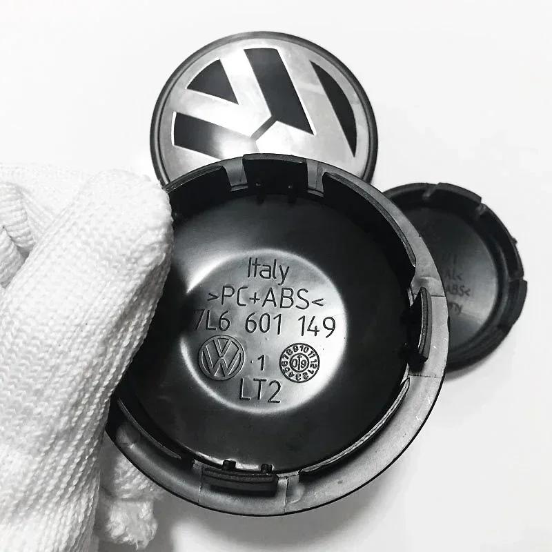 Комплект колпачков ступицы колеса Volkswagen - 4 штуки, Дизайн с логотипом VW, Легкая установка, Доступны в размерах от 55 мм до 65 мм