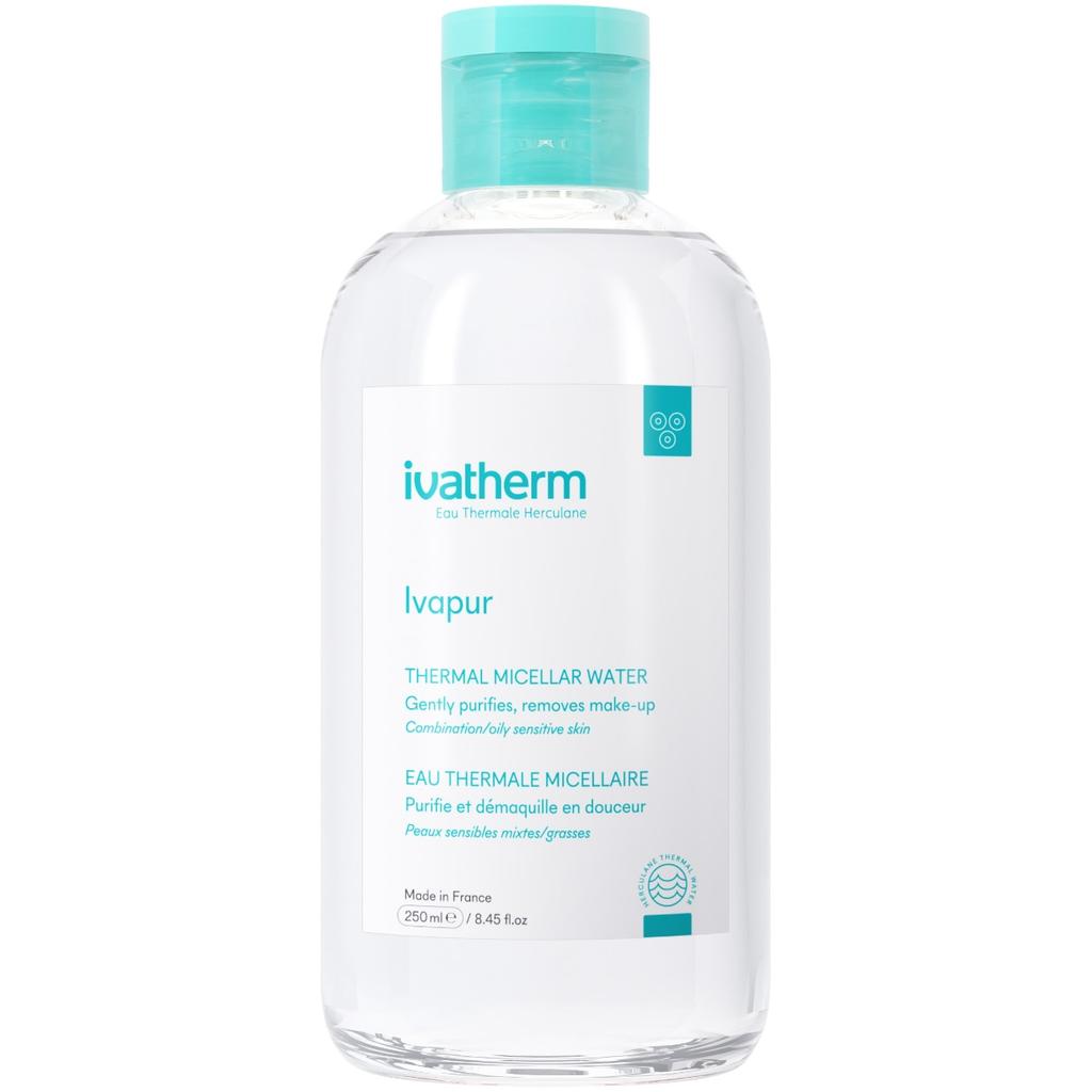Ivapur Ivatherm Micellar Water 250ml - Cleansing Lotion for Mixed, Oily, Acne-Prone Skin - Deep Cleansing & Hydration