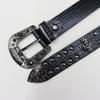 Cross Personality Trend Design Style Belt Men and Women Universal Metal Belt Hip Hop Punk Rivets Cool