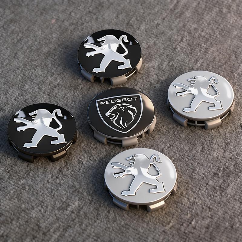 Car Emblem Wheel Hub Center Cover Accessories For Peugeot 206 307 308 3008 207 208 407 408 4008 508 2008 5008 301 205 309 2008