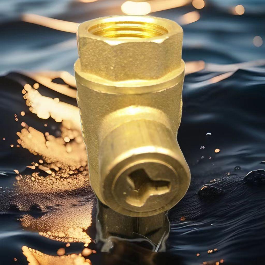 In-Stock Brass Magnetic Locking Radiator Ball Valve with Double Anti-Theft, Herringbone, and Flat-Head Features, Fast Shipping