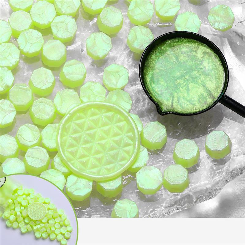 100Pc Glitter Sealing Wax Seal Stamp Wax Beads Scrapbook Material Wedding Birthday Party Invitation Stamp DIY Stamp Decoration