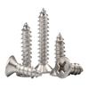 M1 M1.2 M1.4 M1.5 M1.6 M1.7 M1.8 M2 M2.2 M2.3 M2.6 304 Stainless Steel Phillips Recessed Countersunk Head Self Tapping Screw
