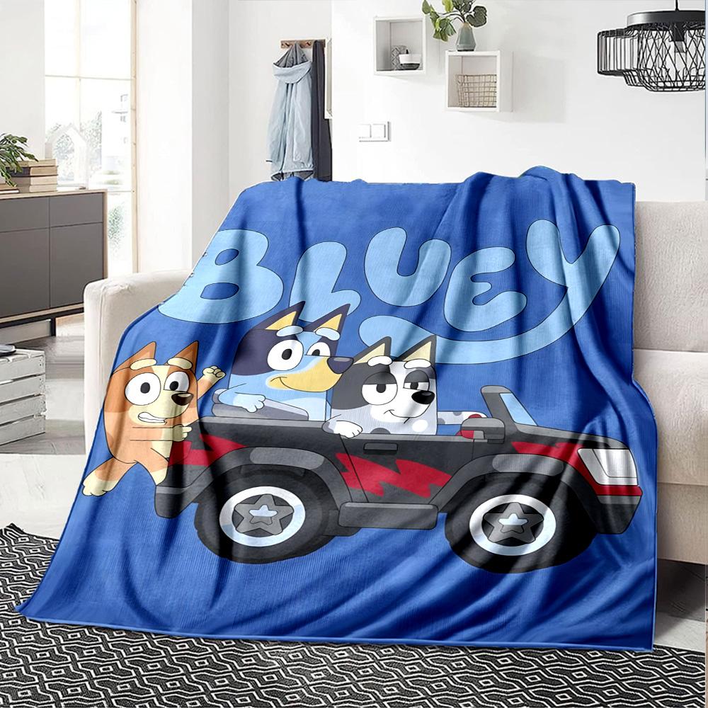 Bluey Blanket Soft Warm Cozy Suitable for Couch Seaside Bedding Four Seasons Universal Modern Style Best Holiday Gift for Friends Family