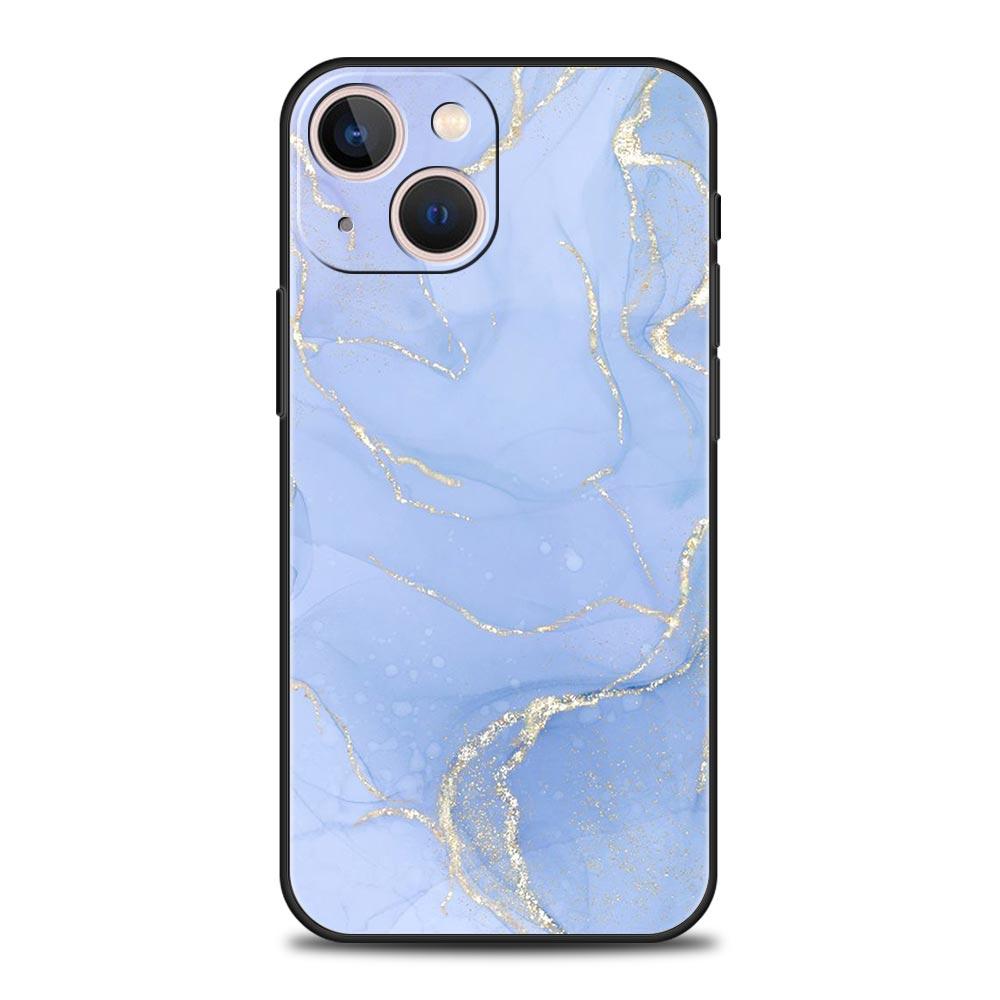 Роскошный Чехол Для Телефона Для iPhone 16 15 14 11 Pro Max 13 12 XS X XR 7 8 Plus Ударопрочный Мраморный Чернильный Покрытие Защитный Funda