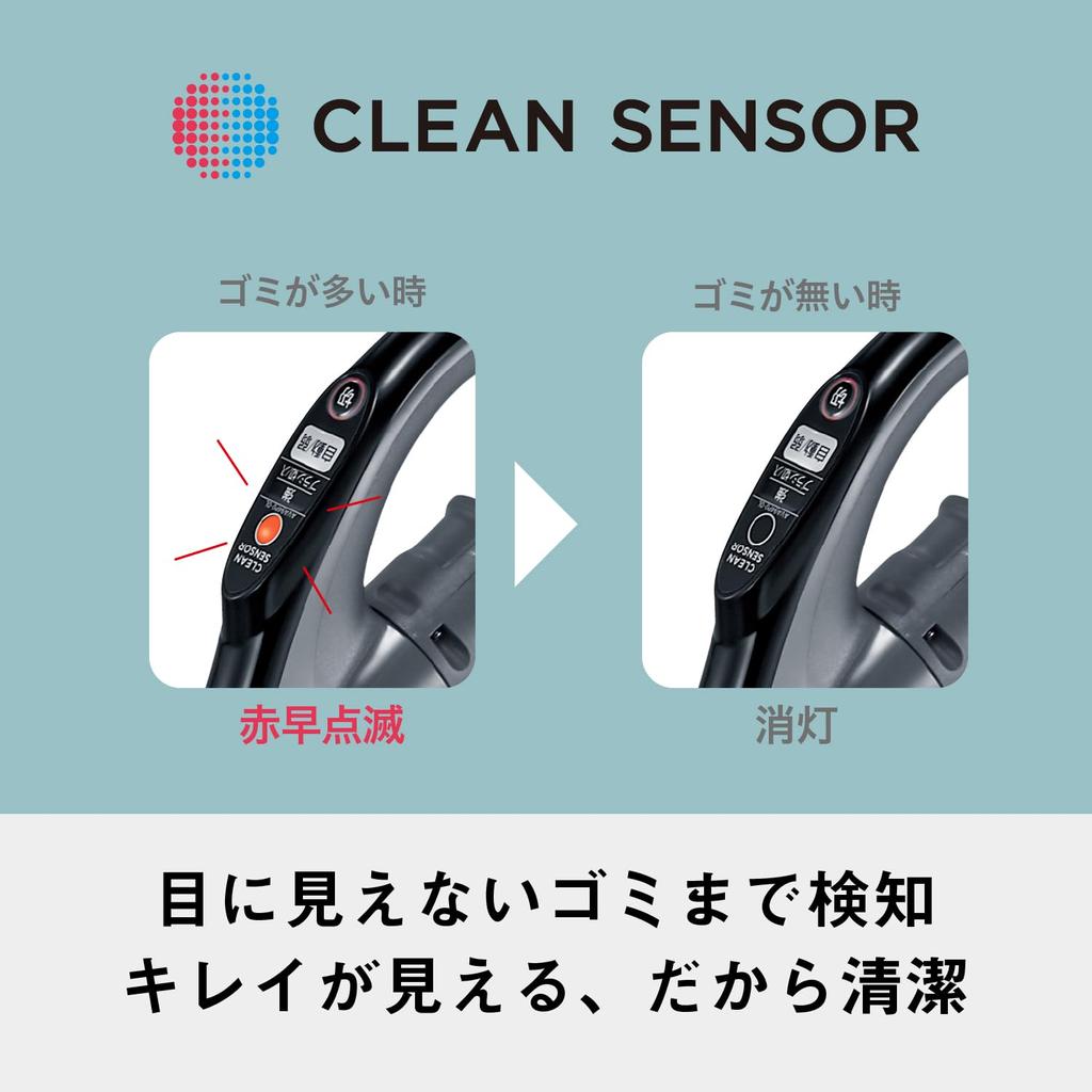 Panasonic Пылесос Cyclone Stone Blue Легкая щетка Антибактериальный датчик очистки Оснащен насадками для родителей и детей MC-SR42K-A Не спутывает волосы