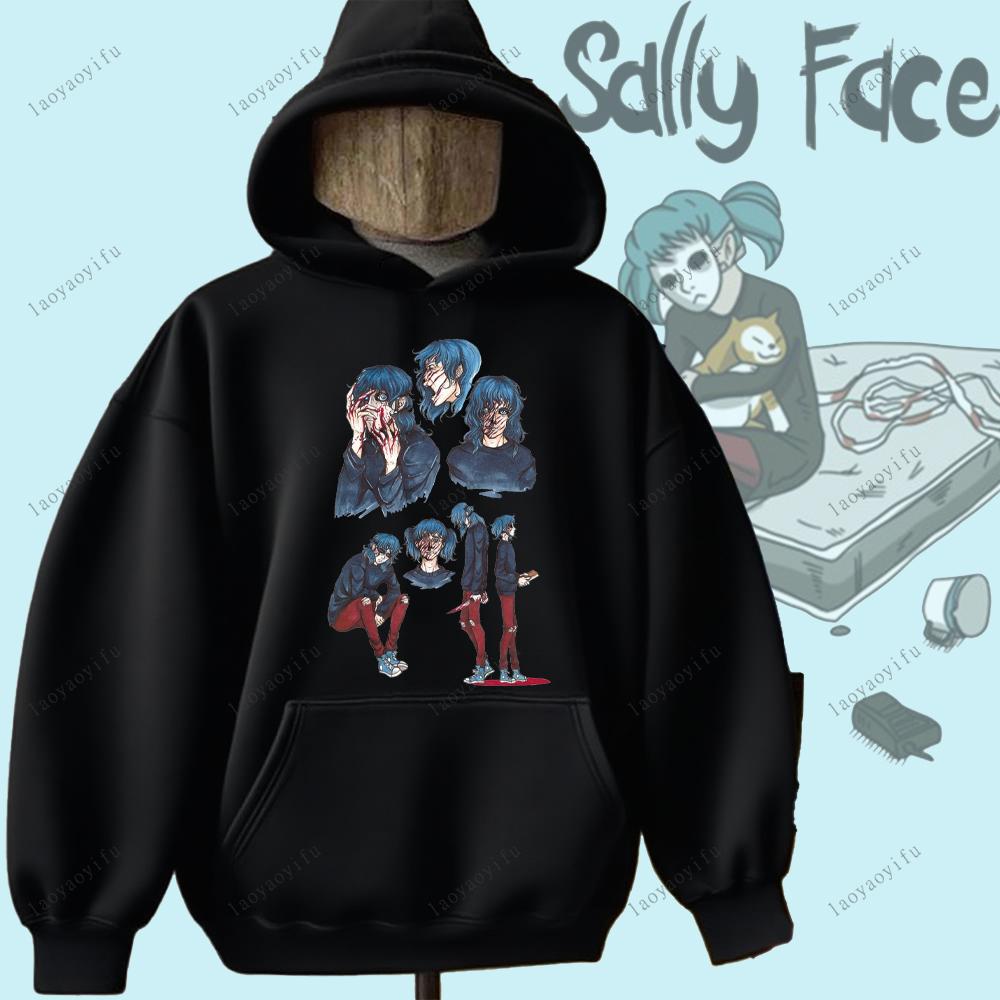 Sally Face Hoodie Horror and Mystery Game Sally Face Sweatshirt Warm Unisex Women Men Hoodie Printed Hoodie Street Fashion