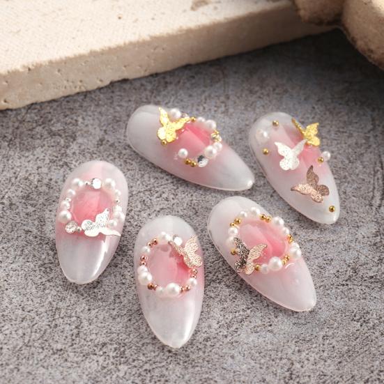 1 Box Nail Decoration Delicate Shape Fade-Resistant Metal 3D Butterfly DIY Nail Art Jewelry Manicure Designs Beauty Supplies