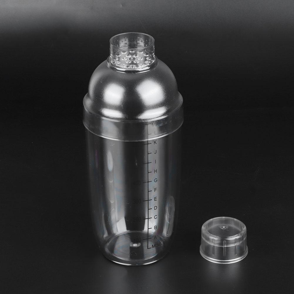 PC Cocktail Shaker with Scale Milk Teapot Juices Wine Plastic Cup for Home Bar Store700ml