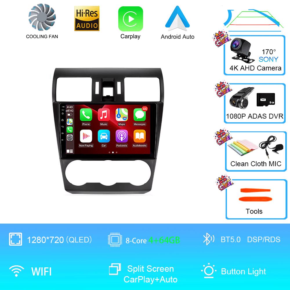 Автомагнитола Android 14 Стерео Для Subaru Forester XV WRX 2012- 2015 Для Impreza Мультимедийный Видеоплеер Навигация GPS Головное Устройство