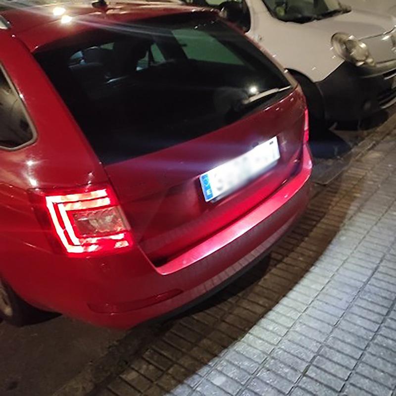 A Pair of LED License Plate Lights Auto Led Signal Lamp Fit For SKODA Octavia 3 /For Superb B6 /For Rapid /For Yeti /For Fabia