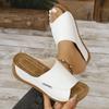 Women's Fashion Solid Color Features Trend Anti-slip Wear-resistant Soft Soled Flat Sandals
