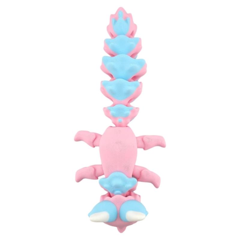 3D-печатные лисы Реалистичные лисы без шерсти Фигурки Статуэтки Настольное украшение Милая шарнирная игрушка-антистресс для любителей домашних животных