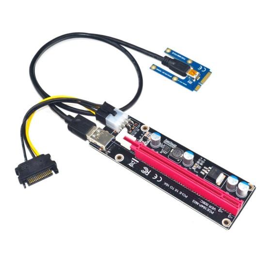 Mini PCI-E к райзеру Внешняя видеокарта PCI-E x16 + USB-кабель 60 см