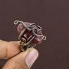 Strawberry Quartz Handmade Copper Wire Wrap Jewelry Ring Size 7 Z3P27