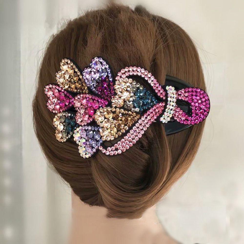 Темпераментная леди стразы аксессуары для волос заколка-уточка женская заколка для волос в корейском стиле