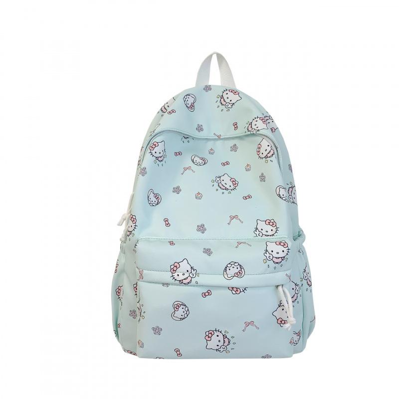 Schoolbag New Fashion Trend Wind Backpack Large Capacity KT Cat Double Backpack Cartoon Campus Wind Cute Lightweight School Bag