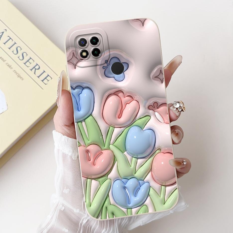 Чехол для Xiaomi Redmi 9C Милый Чехол-Мультяшный Панда Ударопрочный Мягкий ТПУ Чехол для Телефона Для Xiaomi Redmi 9C NFC Redmi9C Задняя Крышка Сумки