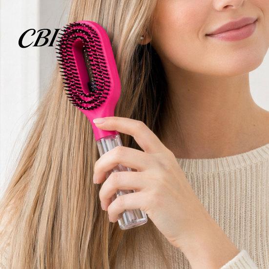 2-in-1 Hair Brush 2-In-1 Spray Brush, Frizz Static Control Detangling Men Women Misting for Dry, Flyaway & Tangled Water